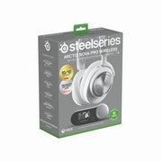 SteelSeries Arctis Nova Pro Wireless Gaming Headset, Multi-System Connectivity, Active Noise Cancellation, Infinity Power System, USB-C, White, 61525