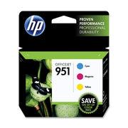 HP CR314FN#140, 951 3-pack Cyan/Magenta/Yellow Original Ink Cartridges