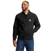 Carhartt Men's Rugged Flex Duck Bomber Jacket, Black, Large, 106781