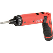 Milwaukee 2101-22 M4 1/4 Hex Screwdriver Kit W/2 Bat