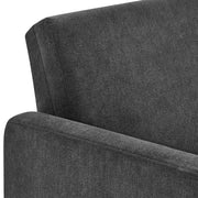 Mainstays 73in Storage Futon with Hidden Under-Seat Storage, Manual Reclining Seat Back, Charcoal, Twin Size MS2632758696R01