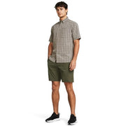 Under Armour Fish Hunter 2.0 Men's Cargo Shorts, Water-Repellent, 4-Way Stretch, Marine OD Green, 9 in Inseam, 42