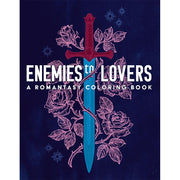 Dover Publications Enemies to Lovers Romantasy Coloring Book, 57 Fantasy Romance Illustrations, Soft-Touch Leather-Like Cover, 120 Pages