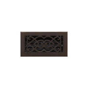 Solid Brass Floor Register with Louvers - Victorian - 4