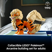 LEGO Pokmon Arcanine Building Set, Collectible Posable Figure, 1190 Pieces, Multicolor, 72160