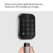 Yale Assure Lock 2 Plus Smart Keyless Wi-Fi Deadbolt with Touchscreen Keypad, Apple Home Keys Compatible, Black Suede, YRD450-N-WF1-BSP