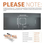 Hemudu HT02B-002 Universal Swivel TV Stand, Table Top Base for 21 to 55 Inch TVs