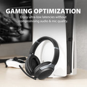 Avantalk Aria Pro 3 Bluetooth Wireless Headphones with Detachable Noise-Canceling Mic, 20ms Low Latency, Dual PC and Phone Connection, USB-C Dongle, Compatible with PS5, ATBH-AS92-T