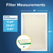 Filtrete Replacement Household Furnace Air Filter, Electrostatic Pleated 1-Inch, MPR 700, MERV 8, 18x30x1, 6-Pack, 728-6PK-EC