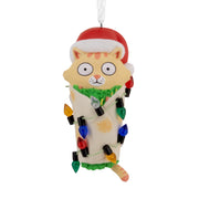 Hallmark Shoebox Cat Burrito Purrito Christmas Ornament, Adorable Cat Design, Compact Size, Durable Construction