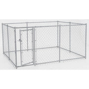 Lucky Dog 4'H x 5'W x 10'L/4'H x 8'W x 6.5'L Boxed Kennel Chain Link