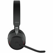 Jabra Evolve2 65 Wireless Bluetooth Headset, Noise-Cancelling, USB-C, Black, Up to 37 Hours Battery Life