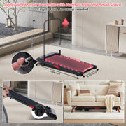 HevGlrm Walking Pad Treadmill with Incline, 3.0HP Motor, Detachable Handles, Compact Foldable Design, 0.6-7.6 MPH Speed, 350 lb Capacity