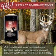 Conquest Scents VS-1 Deer Scent Stick, Doe Estrus Scent, Weather-Resistant Wax Formula, 2.5 oz, 001202