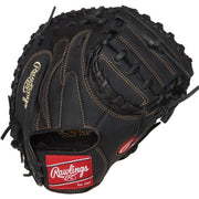 Rawlings Renegade Youth Baseball Catcher's Mitt, 31.5 in, Right Hand Throw, Leather, Black, RCM315B-3/0