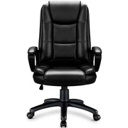 Vitesse Big and Tall Home Office Chair, Heavy-Duty 400 lb Support, Ergonomic High Back with Lumbar Cushion, Black - Easy Move