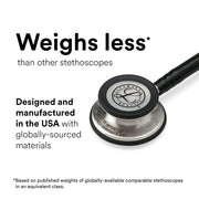 3M Littmann Classic III Stethoscope, Tunable Dual-Sided Stainless Steel Chestpiece, Plum Tube, Soft-Sealing Eartips, Non-Chill Bell Sleeve, 27 in, 5960