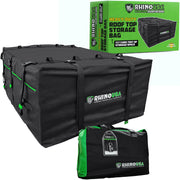 Rhino USA Heavy Duty Waterproof Rooftop Cargo Carrier, 17.7 Cubic Feet, Black, Universal Fit, AC-SBRT177-SB-W-C