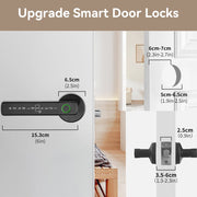Unbranded Fingerprint Door Lock Biometric Door Knob, 5-in-1 Keyless Entry with Fingerprint, App, Code, Key, IC Card, Black