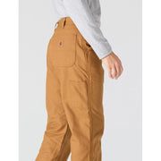 Carhartt Flannel-Lined Duck Dungarees for Men - Carhartt Brown - 29x32