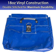 Moose Supply Vinyl Sand Bags, Heavy-Duty 18-Ounce Vinyl, Black, 21