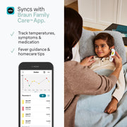 Braun ThermoScan 4+ Connect Ear Thermometer, Bluetooth Enabled, Digital Display, Fast 1-Second Reading, White, 94691531