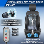 Paffenery Cooling and Heated Seat Cover Front Seat, 12V-24V Ventilated Cooling Car Seat Cushion