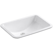 KOHLER K-2214-G-0 Ladena Undercounter Bathroom Sink, White