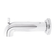 Signature Hardware Greyfield Bathtub Faucet with Integrated Diverter, Aged Brass, 7-1/8 in Spout Reach, Brass Construction, Wall Mount, 948965