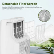 DuraComfort DP11CD Portable Air Conditioners 11000 BTU 7250BTU (SACC) White