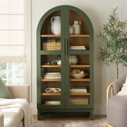 Better Homes & Gardens BHF336158813005 Juliet Arch Accent Cabinet, Deep Green Finish