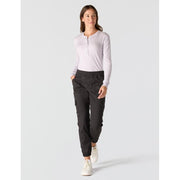 Carhartt Women's Tencel Fiber Series Relaxed Fit Twill Jogger, Black, Large, Tapered Leg, Drawstring Waistband, 106522
