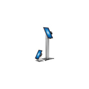 Elo Touch Paypoint Slim Floor Mount for Touchscreen Monitors, Supports 15 to 22 Inch I-Series, Cradle, Barcode Reader, Fingerprint Reader, Webcam Compatible, Black Silver, E514881