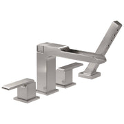 Delta Faucet T4768-SS Ara, Roman Tub Trim with Channel Spout and Hand Shower, Stainless