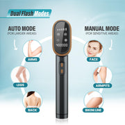 Herbishh IPL Black Hair Removal Device, 400,000 Flashes, 5 Intensity Levels, Dual Modes, Face & Body - Adjustable