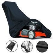 EEEkit Lawn Mower Cover, Waterproof UV-Resistant Polyester Fiber, Breathable, Elastic Drawstring, Fits Riding Lawn Mowers with Deck up to 72 in, Black, 128020
