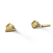Kohler Occasion Wall-Mount Bathroom Sink Faucet Lever Handle Trim, Vibrant Brushed Moderne Brass, T27013-4-2MB