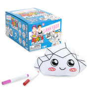 Bonkers Toys LankyBox Mini Mystery Plushie, Doodle Collection, Collectible Blind Box, Soft Polyester Plush, Includes 2 Washable Markers