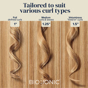 Bio Ionic Long Barrel Styler Hair Curling Iron with NanoIonic MX and Moisture Heat Technology, 1-Inch Ceramic Barrel, Adjustable Heat up to 430F, Velvet Rouge
