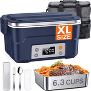 Mpow GEHM935ADUS-PT XL 6.3-Cup Cordless Electric Lunch Box with Rechargeable Battery, Blue
