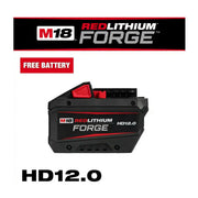Milwaukee 48-11-1813 M18 18V Lithium-Ion REDLITHIUM FORGE HD 12.0 Ah Battery Pack