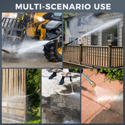 HOMSHADE 1800W Electric Pressure Washer, 5000 PSI, 3.0 GPM, Portable with 4 Nozzles, 25ft Cord, 23ft Hose, PW80