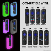 CoreAudio Roku Remote Sleeve, Football-Themed Durable Silicone, Non-Slip Grip, Fits Most Roku Remotes, Black