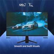 ViewSonic VX2470-MHD 24 Inch Full HD 1080p IPS Monitor, 120Hz Refresh Rate, 1ms Response Time, HDMI, DisplayPort, VGA Inputs, Black
