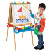 Melissa & Doug 1282 Deluxe Standing Art Easel Dry-Erase Board, Chalkboard, Paper Roller
