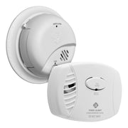 First Alert Standard Battery-Operated Smoke Alarm and Carbon Monoxide Alarm Combo Pack, White, Precision Detection Technology, SMI100 CO400