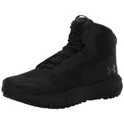 Under Armour Charged Valsetz Mid Men's Tactical Boots, Black Jet Gray, Size 11, Lace-Up, Vibram XS Trek Outsole, 3027382