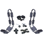 Malone MPG130 EcoRack J-Style Kayak Carrier, Black, Universal Fit Hardware, Adjustable Foam Pads, Waterproof Tie Downs