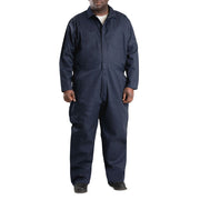 Berne Men's Heritage Unlined Twill Coveralls, Durable Cotton/Poly Blend, Navy, Long Sleeve, C250