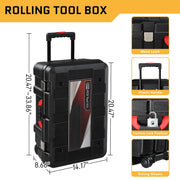 Ktaxon 599pcs Portable Tool Set With Rolling Tool Box
